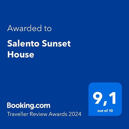 Salento Sunset House Villa Pulsano Dış mekan fotoğraf